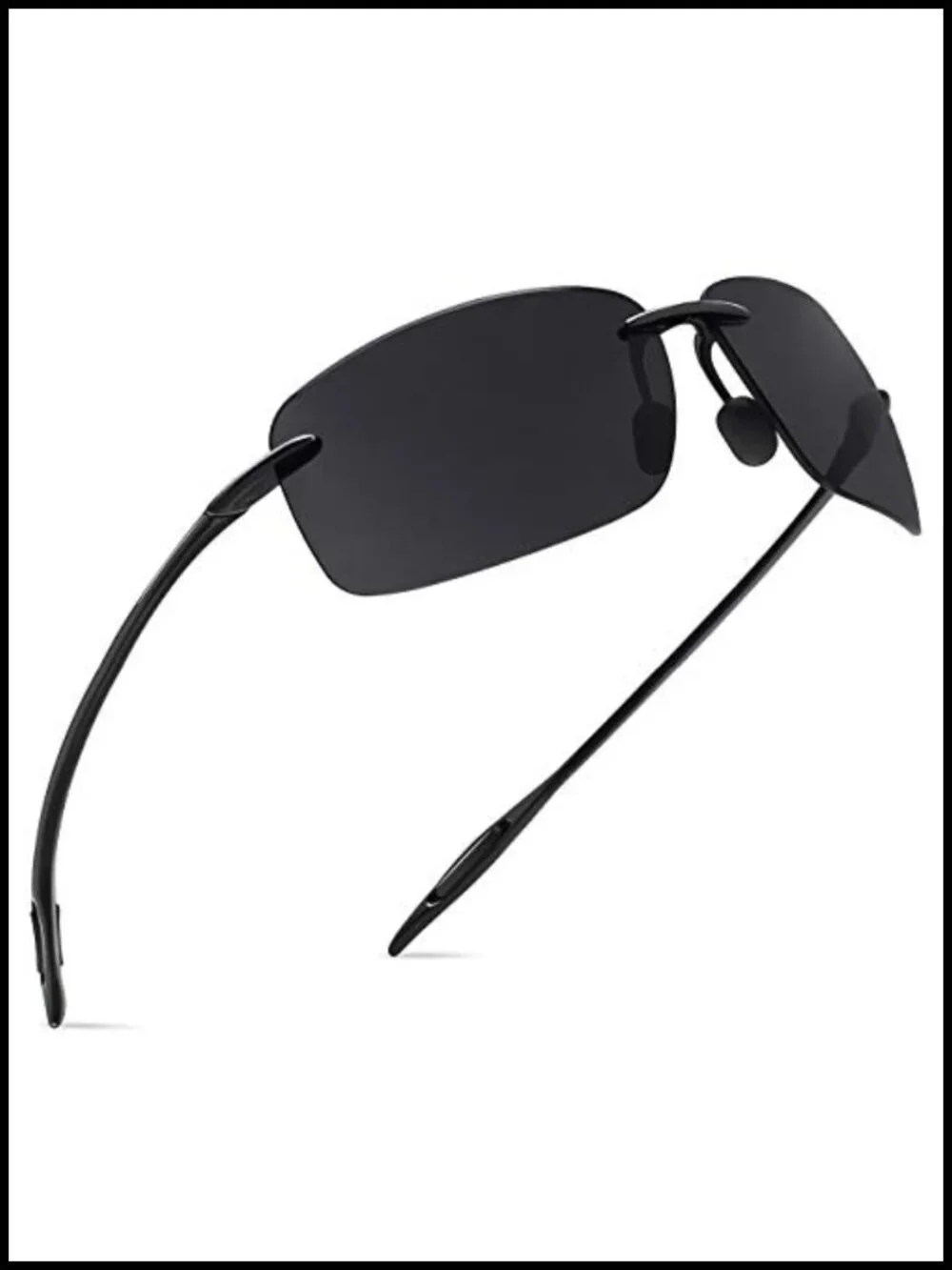 TR90 Rimless Sports Sunglasses UV Protection Polarized for Running Fishing Golf